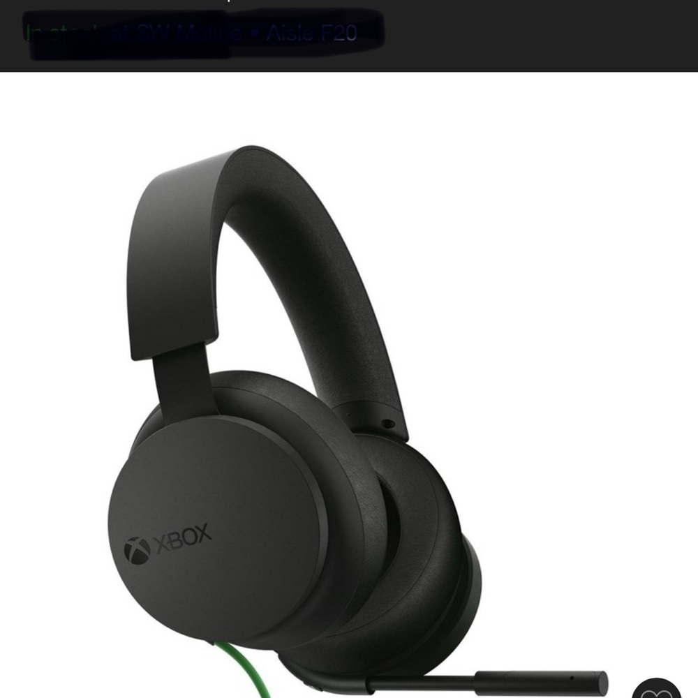Microsoft Xbox Black Gaming Headset (Unopened)